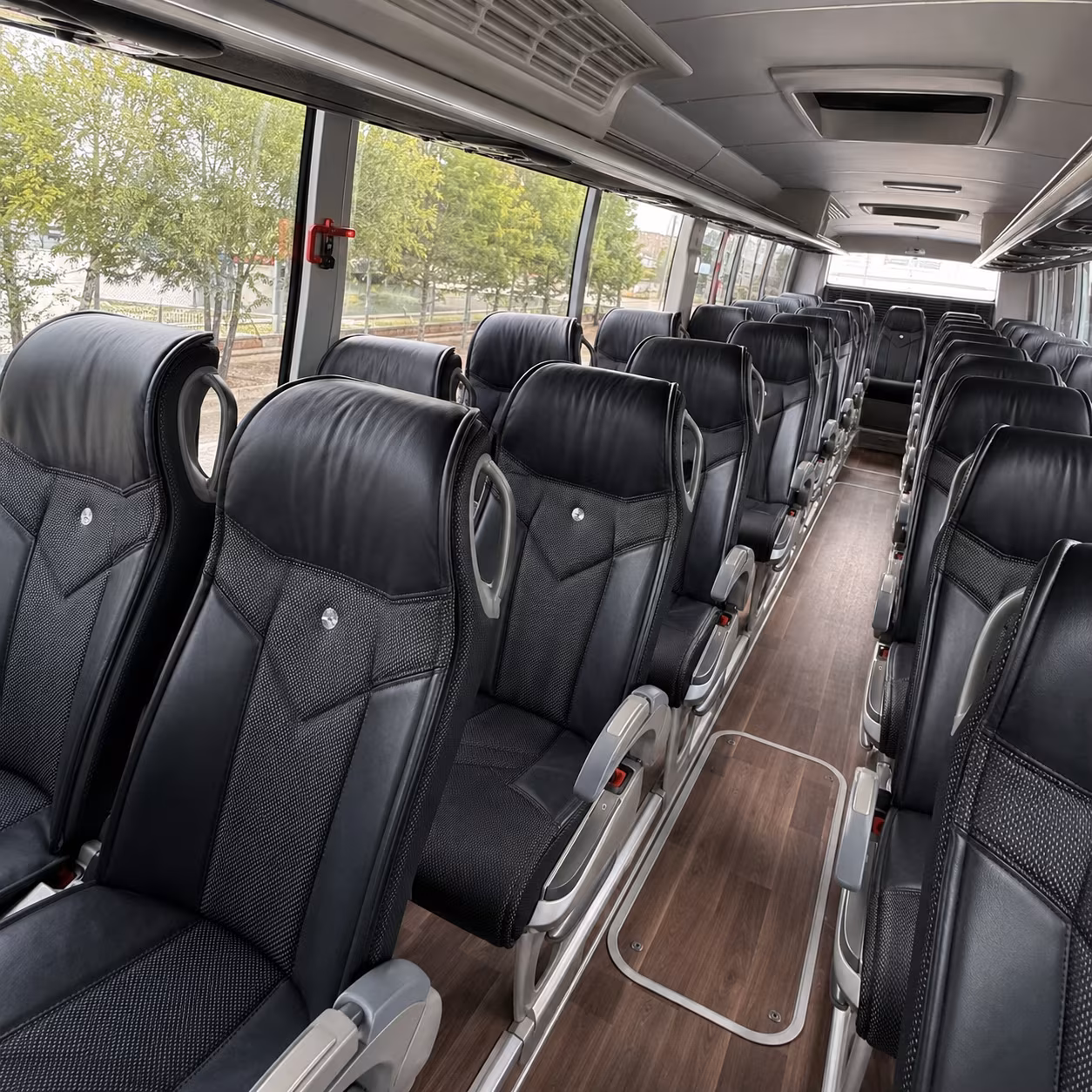jackson charter bus rental interior