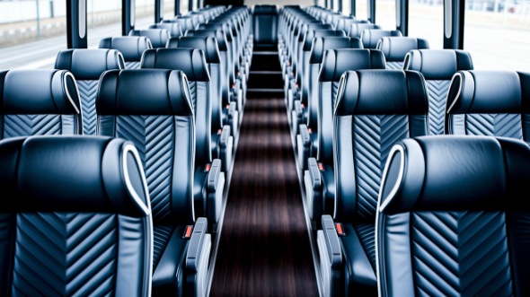 50 passenger charter bus inside howell